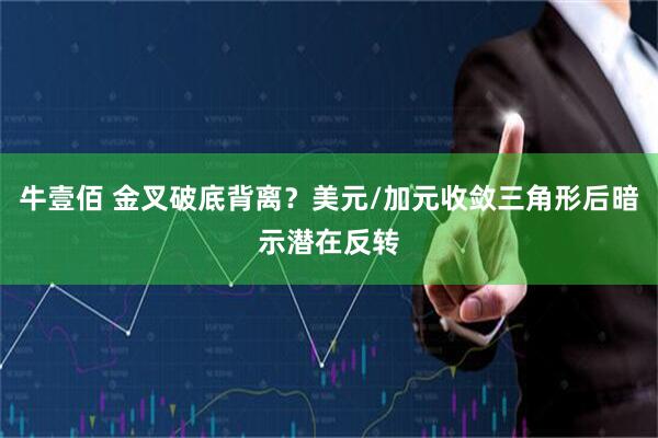 牛壹佰 金叉破底背离？美元/加元收敛三角形后暗示潜在反转