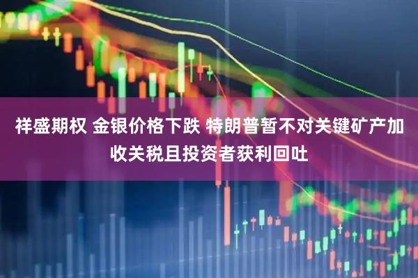 祥盛期权 金银价格下跌 特朗普暂不对关键矿产加收关税且投资者获利回吐