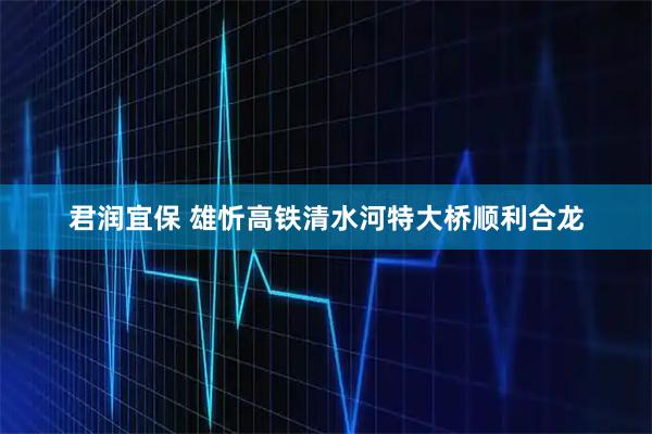 君润宜保 雄忻高铁清水河特大桥顺利合龙